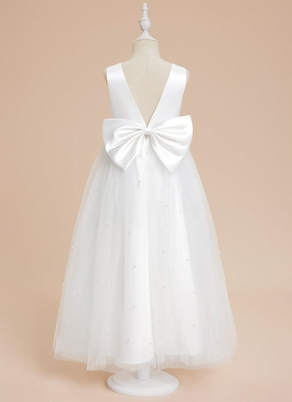 Robe Trapèze Satin Tulle Chic