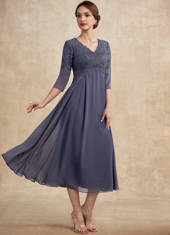 Robe Trapèze Sérénité Grise - gallery 3
