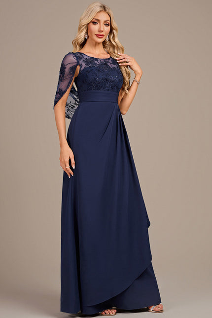 Robe Trapèze Élégance Marine Couture - gallery 4