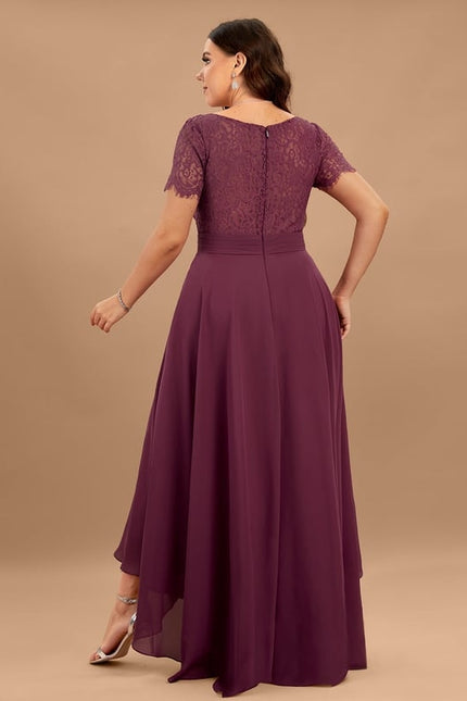 Robe Trapèze Vaporeuse Prunelle - gallery 7