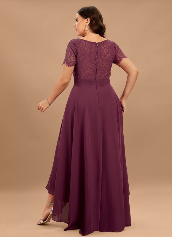 Robe Trapèze Vaporeuse Prunelle - gallery 7