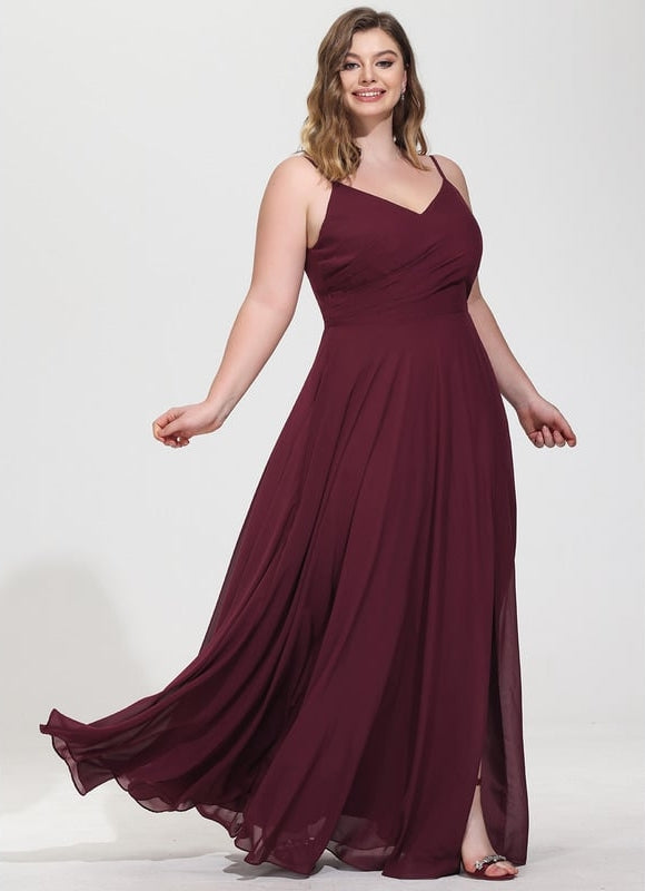 Robe Trapèze Longue Beige Élégante - gallery 8