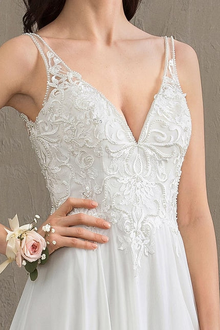 Robe Trapèze De Mariée Aérienne - gallery 5
