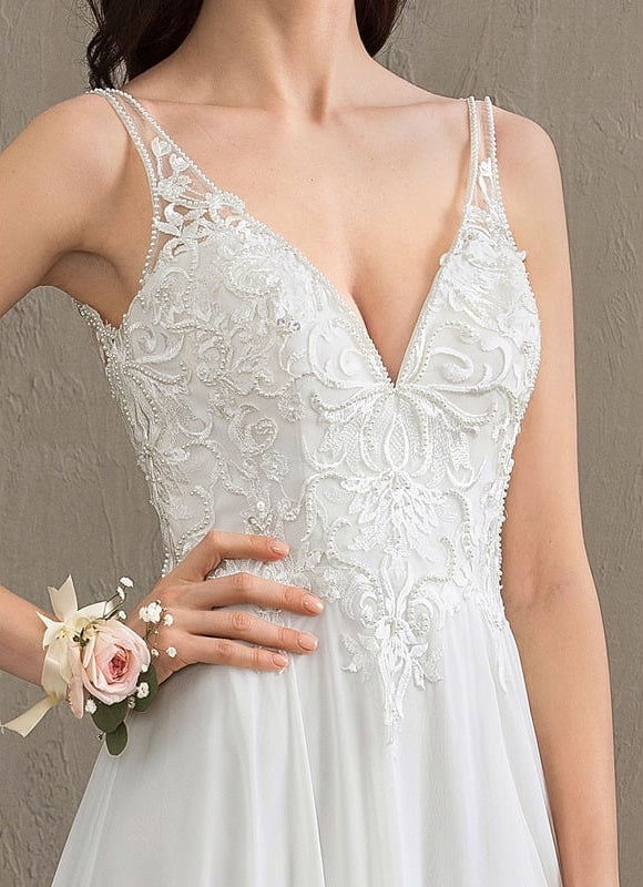 Robe Trapèze De Mariée Aérienne - gallery 5