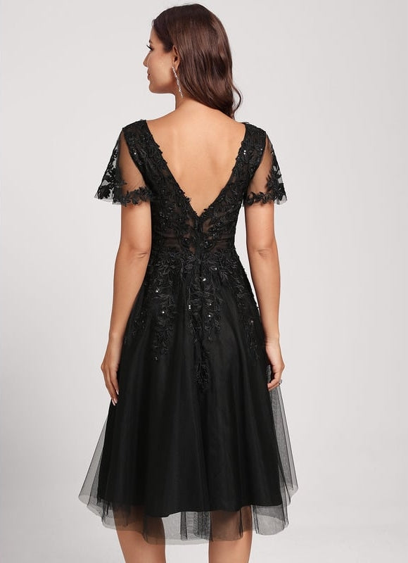 Robe Trapèze Élégance Mystérieuse - gallery 8