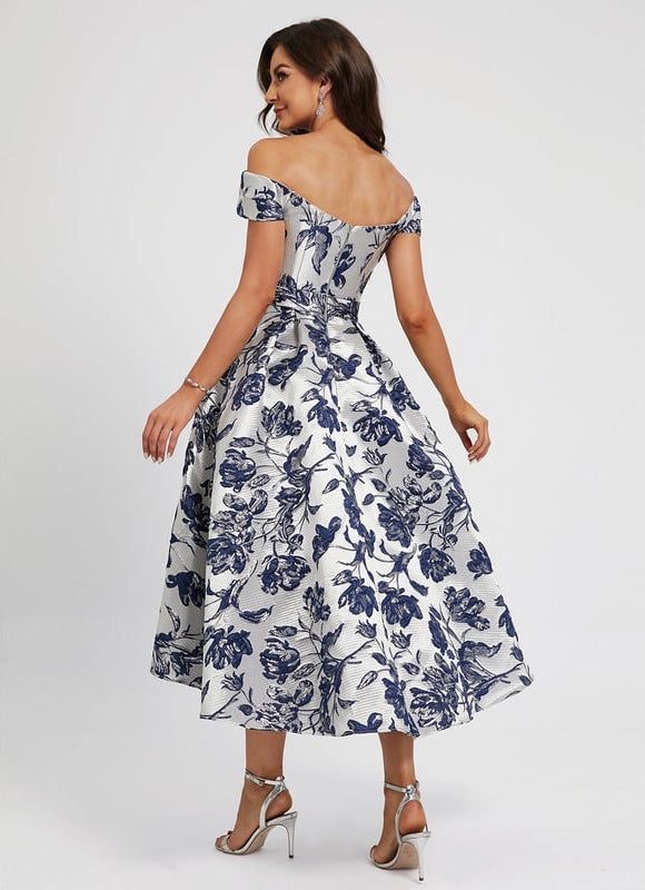 Robe Trapèze Finesse Florale - gallery 5