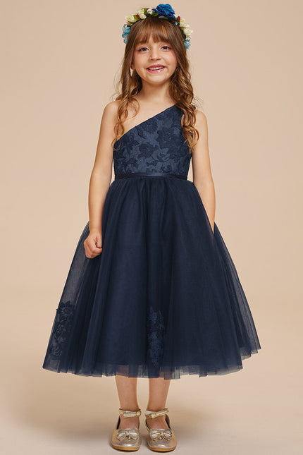 Robe Trapèze Tulle Asymétrique - gallery 3