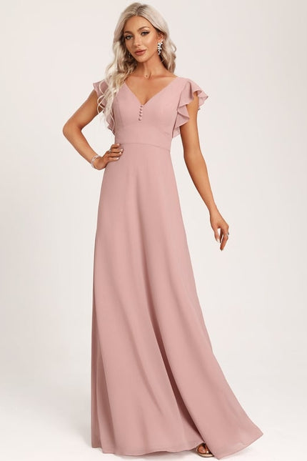 Robe Trapèze Mousseline Fendue