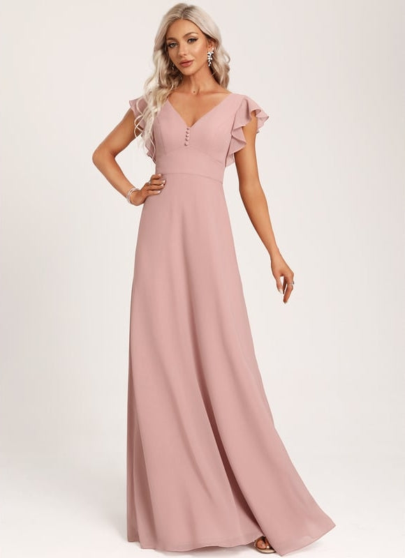 Robe Trapèze Mousseline Fendue
