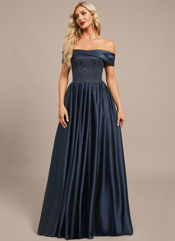 Robe Trapèze Nuit Sombre Élégante - gallery 4