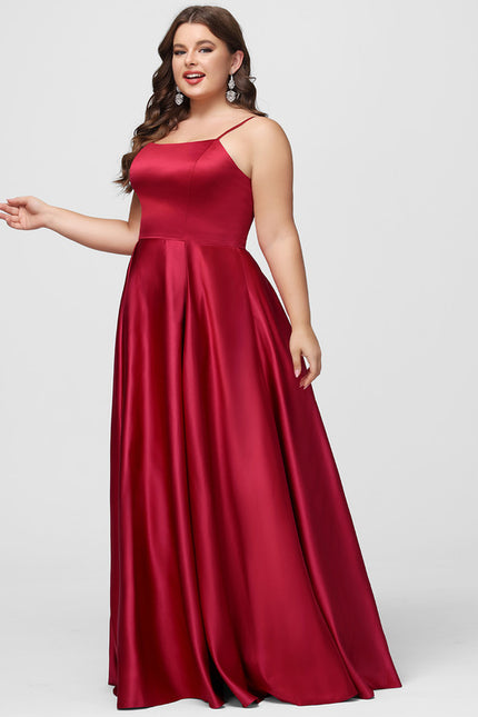 Robe Trapèze Satin Émeraude - gallery 6