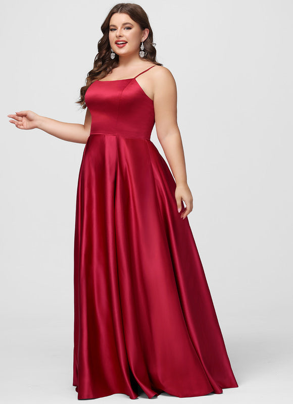 Robe Trapèze Satin Émeraude - gallery 6