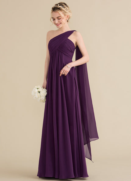 Robe Trapèze Asymétrique Beige