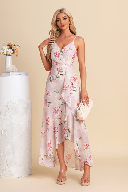 Robe Trapèze Florale Évoquée - gallery 3