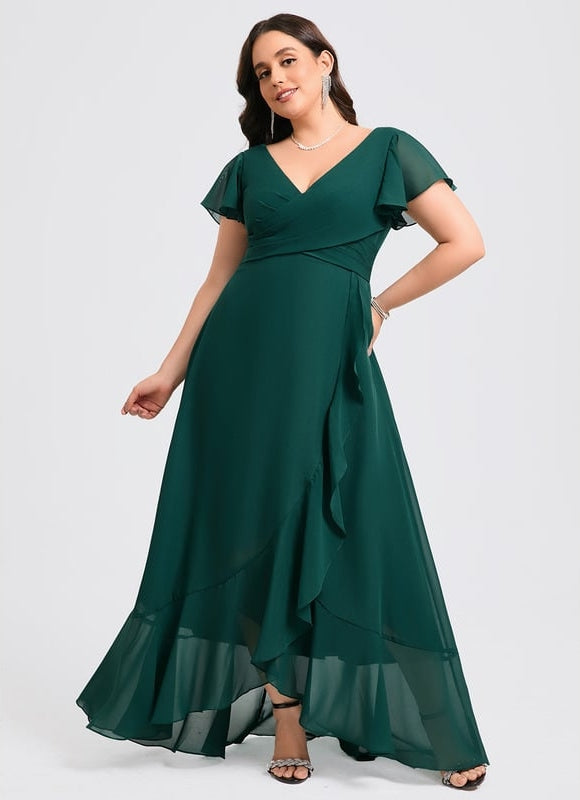 Robe Trapèze Fluide Asymétrique - gallery 7