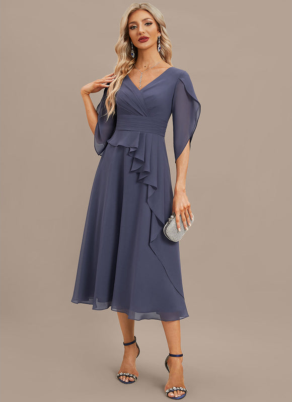 Robe Trapèze Vaporeuse Sereine - gallery 5