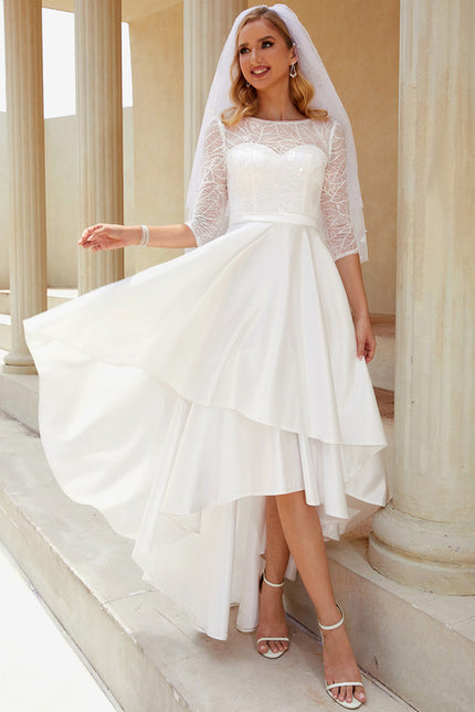 Robe Trapèze Élégance Satinée Moderne - gallery 4