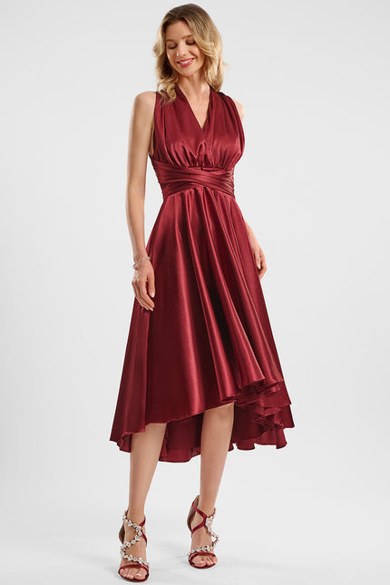 Robe Trapèze Satin Raffiné - gallery 8