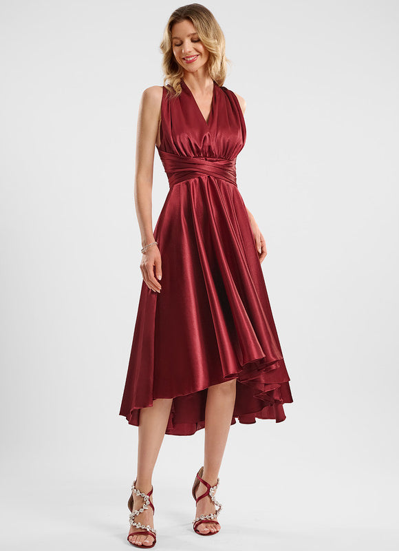 Robe Trapèze Satin Raffiné - gallery 8