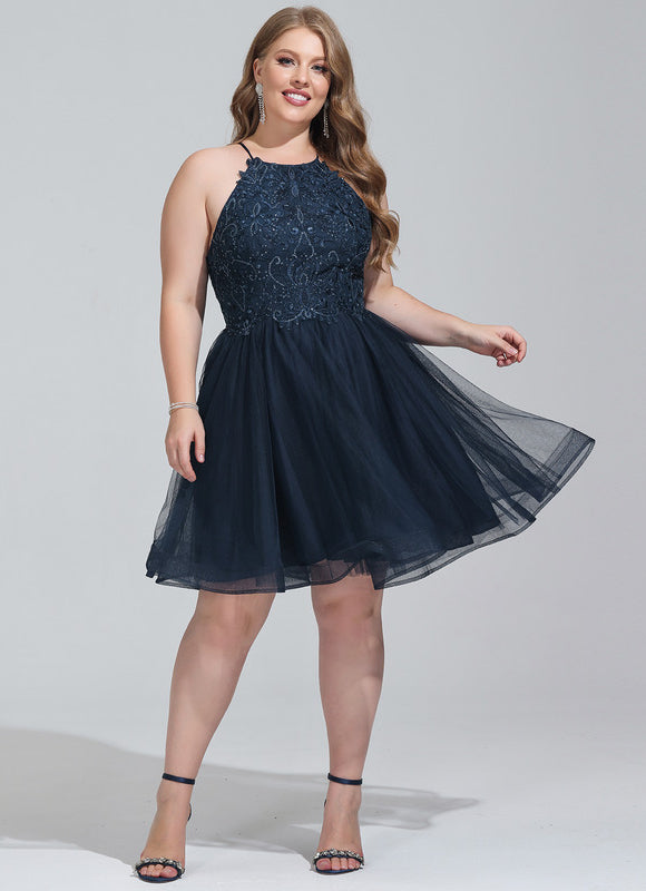 Robe Trapèze Éclat Tulle Cristal - gallery 6