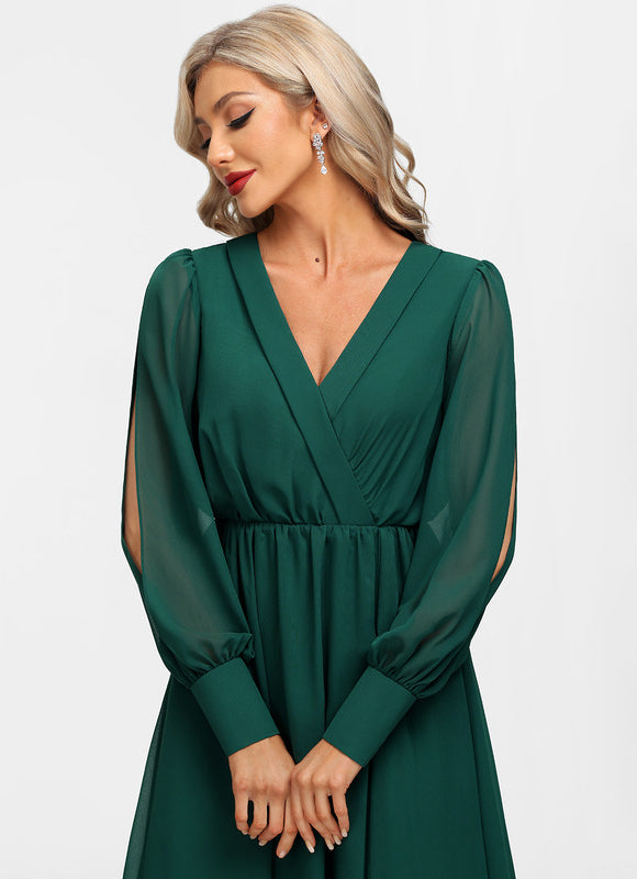 Robe Trapèze Élégante Mousseline - gallery 5