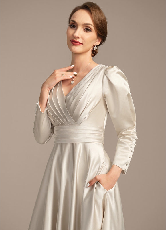 Robe Trapèze Lueur Satinée - gallery 2