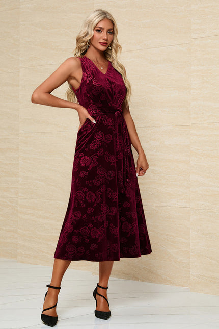 Robe Trapeze Velours - gallery 2
