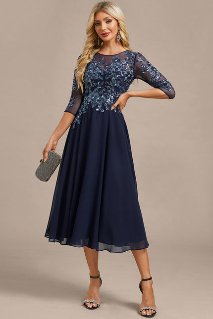 Robe Trapèze Élégance Marine Chic - gallery 3