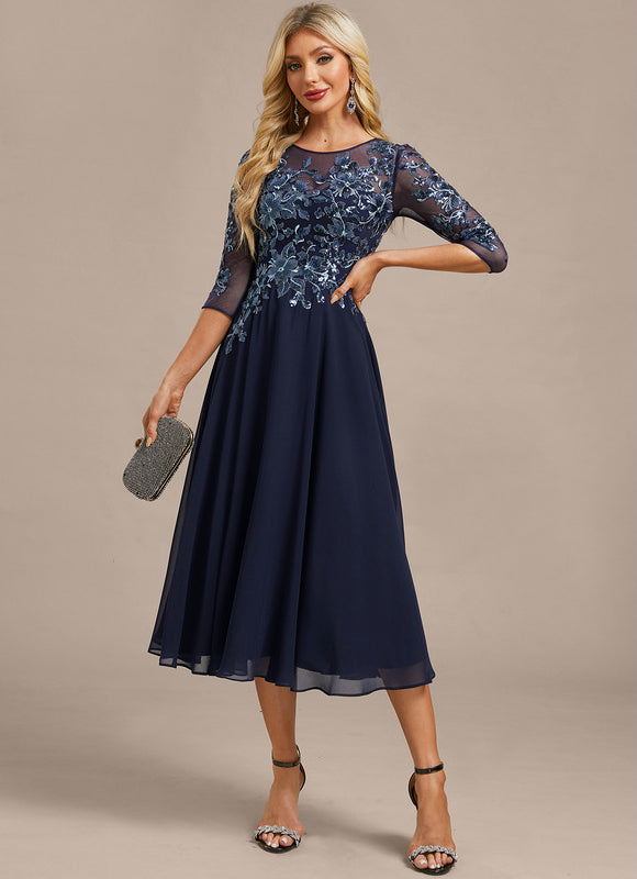 Robe Trapèze Élégance Marine Chic - gallery 3