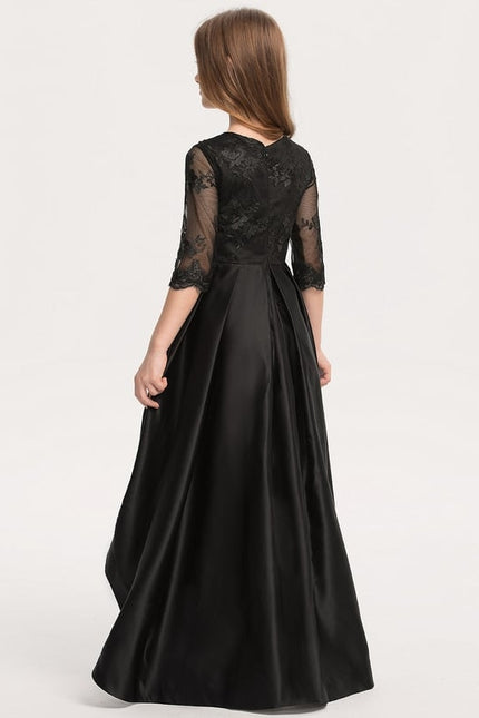 Robe Trapèze Élégante Sombre - gallery 1