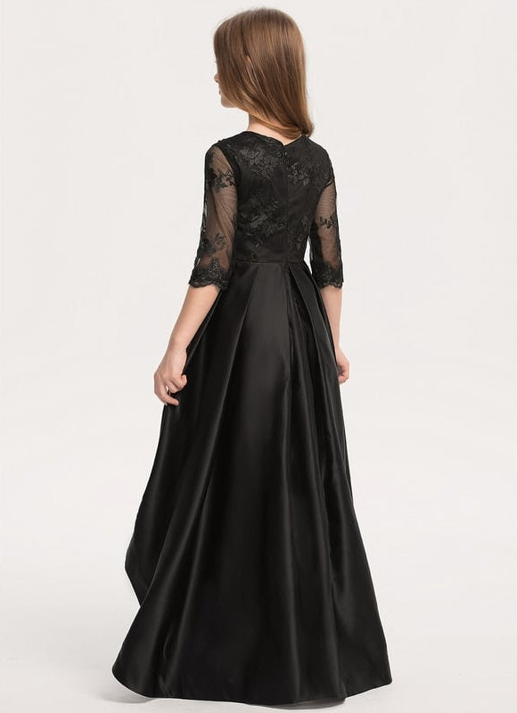 Robe Trapèze Élégante Sombre - gallery 1