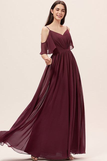 Robe Trapèze Mousseline Fendue - gallery 1