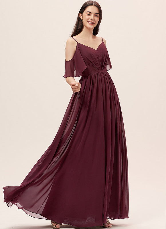 Robe Trapèze Mousseline Fendue - gallery 1