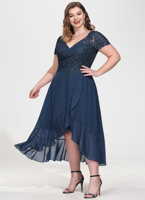 Robe Trapèze Aérienne Sombre - gallery 7