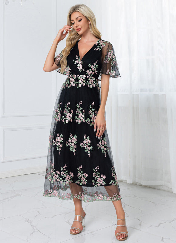 Robe Trapèze Florale Chic - gallery 5