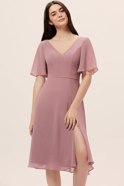 Robe Trapèze Drapé Élégant Chic