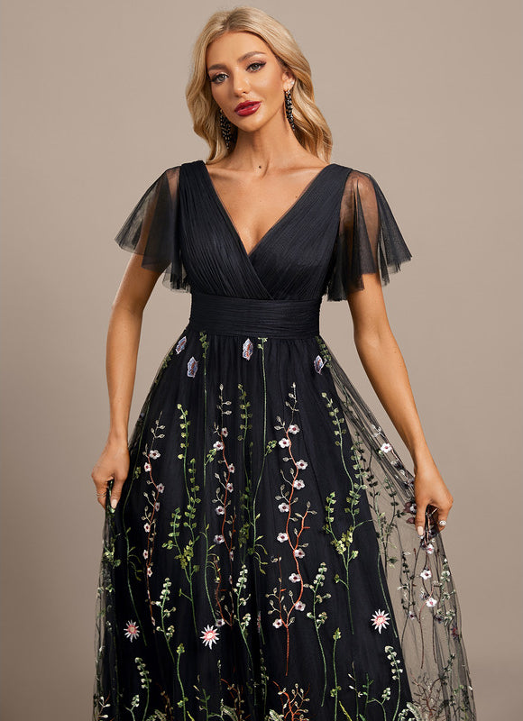 Robe Trapèze Féerie Florale - gallery 1