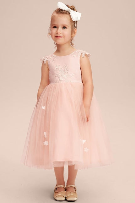 Robe Trapèze Fleurie Pêche - gallery 6