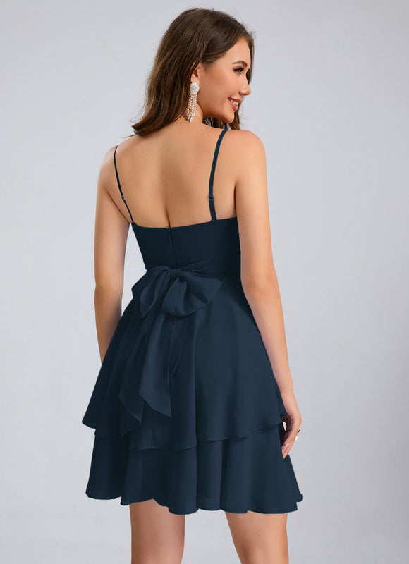 Robe Trapèze Marine Éthérée - gallery 7