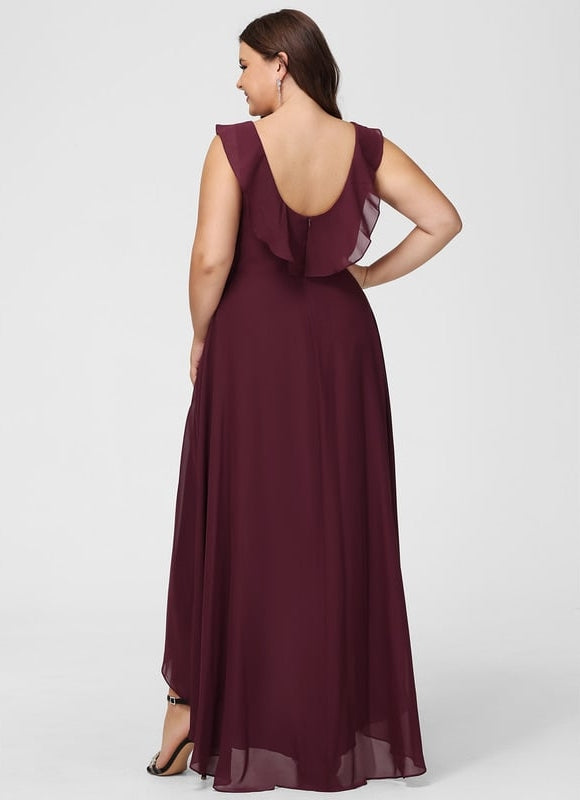 Robe Trapèze Fluide Asymétrique - gallery 9