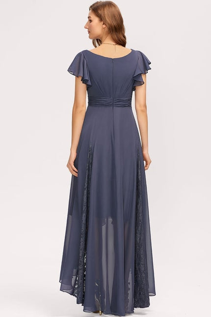 Robe Trapèze Vaporeuse Prunelle - gallery 3