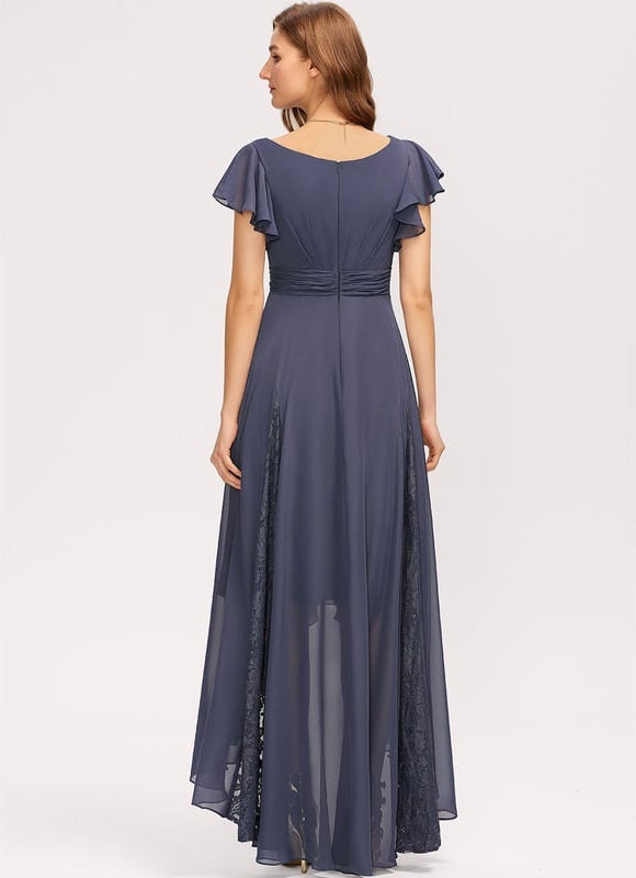 Robe Trapèze Vaporeuse Prunelle - gallery 3