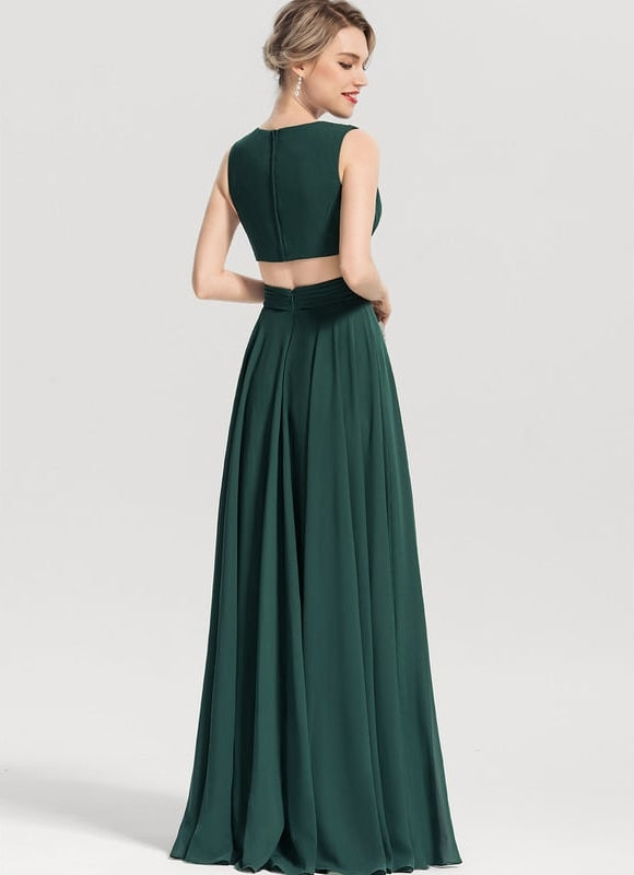 Robe Trapèze Élégante Mousseline - gallery 3