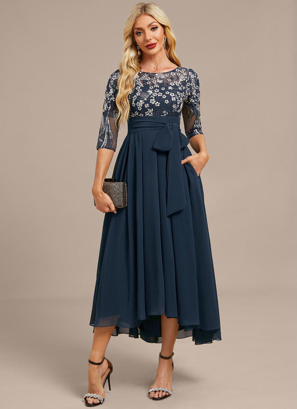 Robe Trapèze Mi-Longue Cérémonie - gallery 2