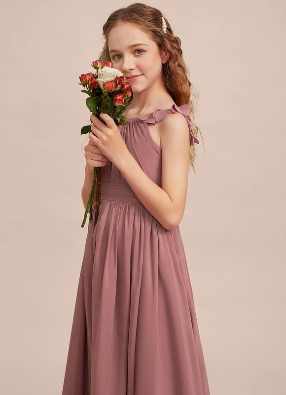 Robe Trapèze Mousseline Fleurie - gallery 2