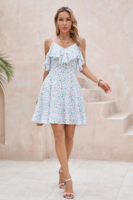 Robe Trapèze Rêve Floral Éthéré - gallery 1