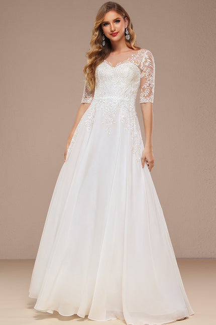 Robe Trapèze Éblouissante Aérienne - gallery 1
