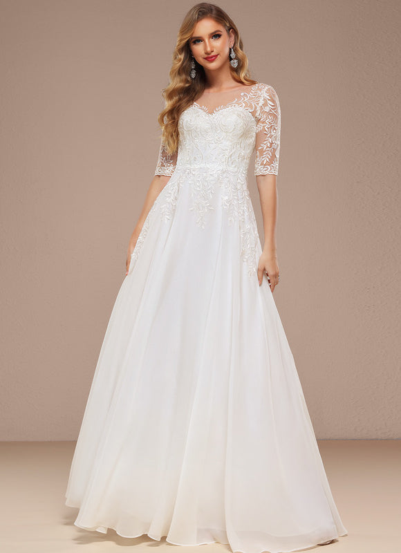 Robe Trapèze Éblouissante Aérienne - gallery 1