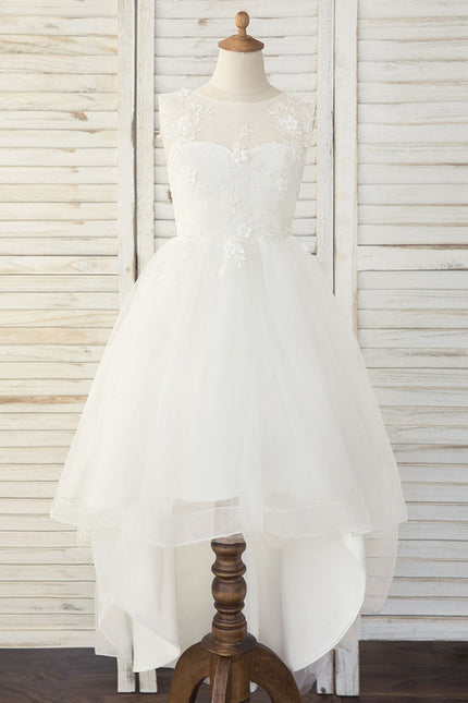 Robe Trapèze Blanche Mariage Enfant