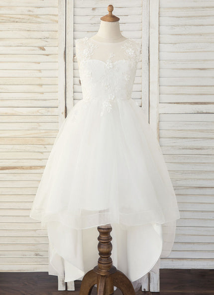Robe Trapèze Blanche Mariage Enfant